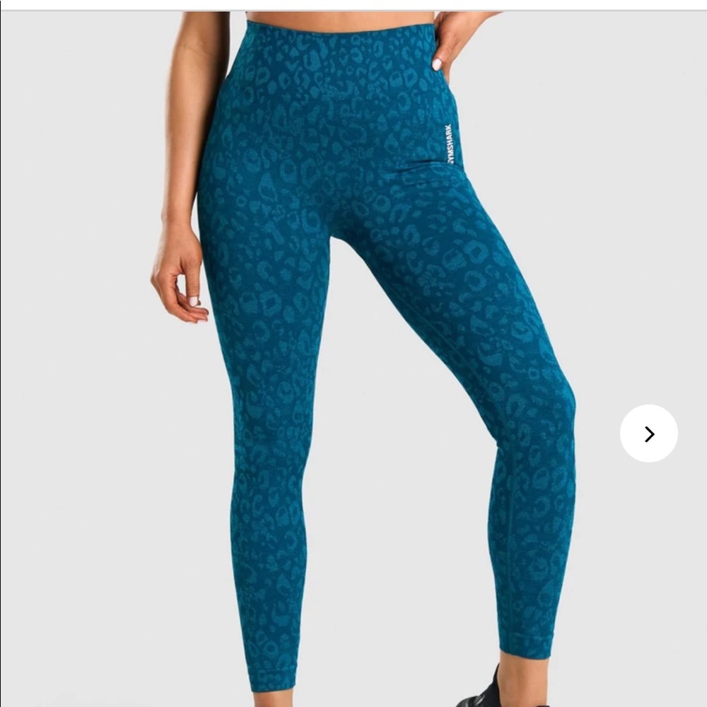 Gymshark adapt animal teal leggings